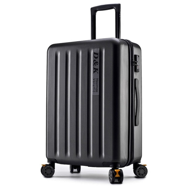 New Aluminum Rod Zipper Luggage, Pc Shell & Metal Drawbar Rolling Luggage Bag Trolley Case Travel