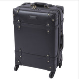 Large Caracity Pu Leather Hardside Luggage Vintage Trolly Suitcase Travel Suitcase,Scratch