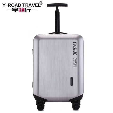 20'24'28' Zipper Luggage, Pc Shell & Metal Drawbar Rolling Luggage Bag Trolley Case Travel Suitcase