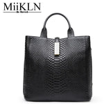 Miikln Women Handbag Genuine Leather Crossbody Women Bag Female Cow Leather Soft Solid New Design