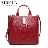 Miikln Women Handbag Genuine Leather Crossbody Women Bag Female Cow Leather Soft Solid New Design