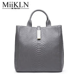 Miikln Women Handbag Genuine Leather Crossbody Women Bag Female Cow Leather Soft Solid New Design