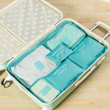 6 Pcs Travel Storage Bag Set For Clothes Tidy Organizer Wardrobe Suitcase Pouch Travel Organizer