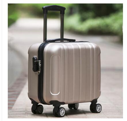 18" Travel Luggage Suitcase Spinner Wheels Boarding Case Trolley Suitcase  Wheeled Travel Rolling