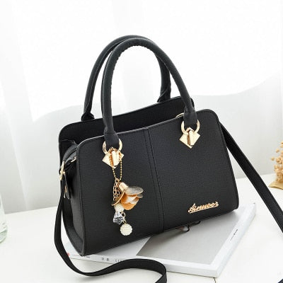 21Club Brand Women Hardware Ornaments Solid Totes Handbag High Quality Lady Party Purse Casual