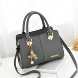 21Club Brand Women Hardware Ornaments Solid Totes Handbag High Quality Lady Party Purse Casual