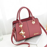 21Club Brand Women Hardware Ornaments Solid Totes Handbag High Quality Lady Party Purse Casual