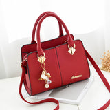 21Club Brand Women Hardware Ornaments Solid Totes Handbag High Quality Lady Party Purse Casual