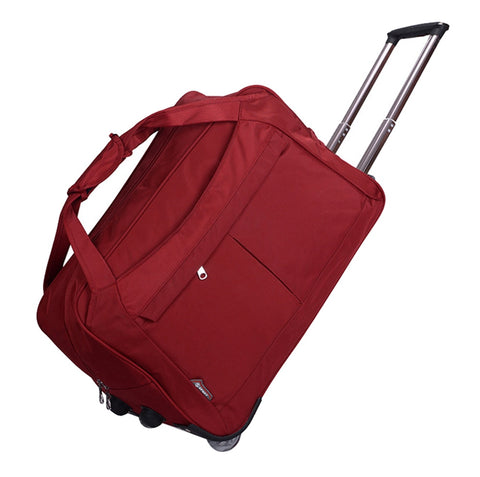 Large Size Wheel Luggage Metal Trolley Bags Women'S Travel Bag Hand Trolley Bag Travel Suitcase