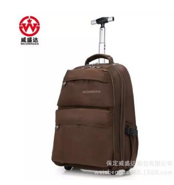 Men Oxford Travel Luggage Wheeled Rolling Backpacks Women Trolley Bags Business Travel Backpack Bag