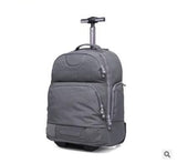 Double Use Travel Boarding Bag On Wheels Trolley Travel Cabin Luggage Suitcase Nylon Wheeled Travel