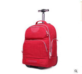 Double Use Travel Boarding Bag On Wheels Trolley Travel Cabin Luggage Suitcase Nylon Wheeled Travel