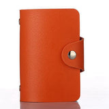 Fashion Pu Leather Function 24 Bits Card Case Business Card Holder Men Women Credit Passport Card
