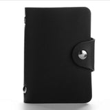 Fashion Pu Leather Function 24 Bits Card Case Business Card Holder Men Women Credit Passport Card