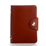 Fashion Pu Leather Function 24 Bits Card Case Business Card Holder Men Women Credit Passport Card