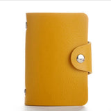 Fashion Pu Leather Function 24 Bits Card Case Business Card Holder Men Women Credit Passport Card