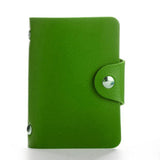 Fashion Pu Leather Function 24 Bits Card Case Business Card Holder Men Women Credit Passport Card