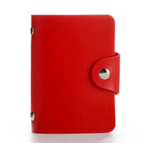 Fashion Pu Leather Function 24 Bits Card Case Business Card Holder Men Women Credit Passport Card