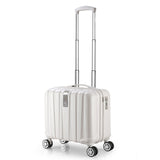 Wholesale!16 Inches White Hard Case Pc Travel Luggage Bags On Universal Wheels For Female,Blue