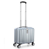 Wholesale!16 Inches White Hard Case Pc Travel Luggage Bags On Universal Wheels For Female,Blue