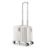 Wholesale!16 Inches White Hard Case Pc Travel Luggage Bags On Universal Wheels For Female,Blue