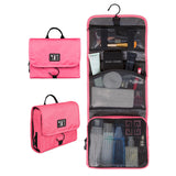BAGSMART Waterproof Travel Toiletry Bag With Hanger Cosmetic Packing Organizer Wash Bag Makeup