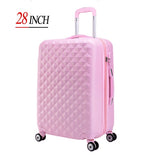 28" High Quality Diamond Lines Trolley Suitcase /Travell Case Luggage/Pull Rod Trunk Rolling