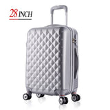28" High Quality Diamond Lines Trolley Suitcase /Travell Case Luggage/Pull Rod Trunk Rolling