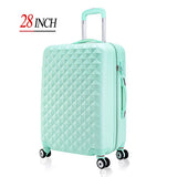 28" High Quality Diamond Lines Trolley Suitcase /Travell Case Luggage/Pull Rod Trunk Rolling