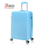 28" High Quality Diamond Lines Trolley Suitcase /Travell Case Luggage/Pull Rod Trunk Rolling