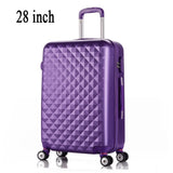 28" High Quality Diamond Lines Trolley Suitcase /Travell Case Luggage/Pull Rod Trunk Rolling