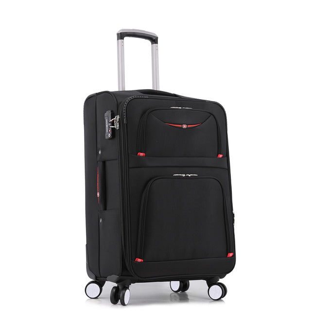 Letrend New Fashion 22 Inch Oxford Men Rolling Luggage Trolley Bag Suitcases Spinner Student Travel