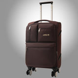 Letrend Men Business Oxford Rolling Luggage Spinner Wheel Suitcase Trolley 20 Inch Student Carry On