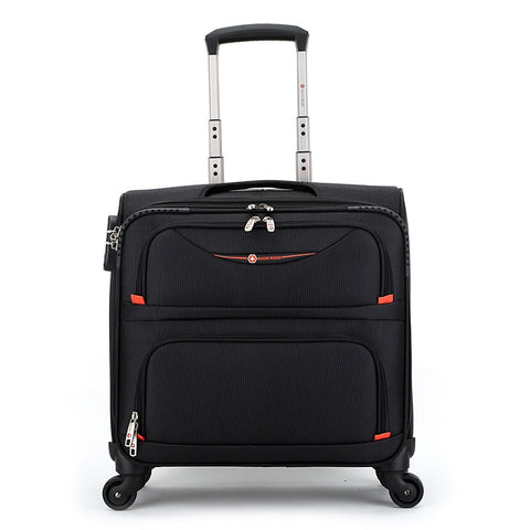 Letrend Business Cabin Rolling Luggage Spinner 16 Inch Oxford Carry On Trolley Travel Luggage Men