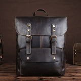 New Women Genuine Leather Rucksack Daypack Embossed First Layer Cowhide Vintage Large Capacity