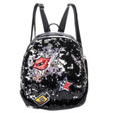 Bling Sequins Paillette Backpack Purse Casual Daypacks Handbags For Girls Women