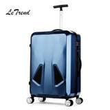 Letrend Fashion Creative Rolling Luggage Spinner Suitcases Wheels Women Trolley High-End Travel Bag