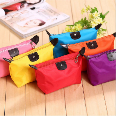 Women Travel Toiletry Make Up Cosmetic Pouch Bag Clutch Handbag Purses Case Cosmetic Bag For