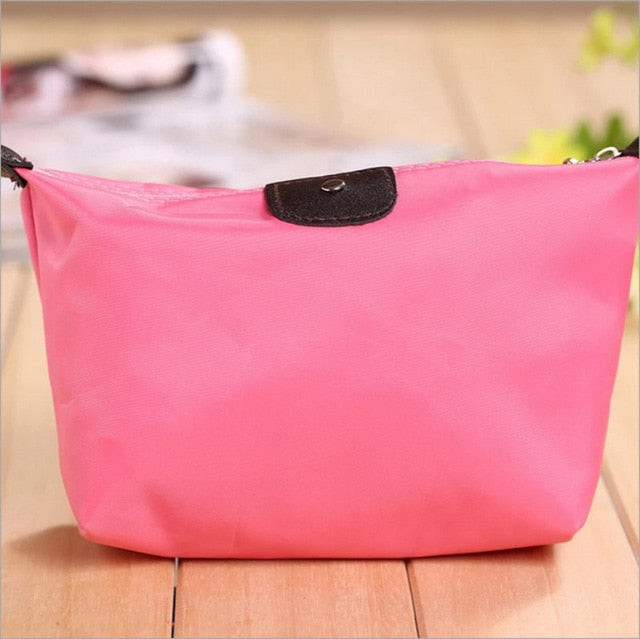 Women Travel Toiletry Make Up Cosmetic Pouch Bag Clutch Handbag Purses Case Cosmetic Bag For