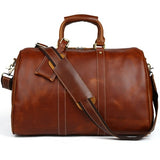Tiding Leather Travel Bag Men Women Large Capacity Vintage Outlook Carry On Bag Luggage 3061