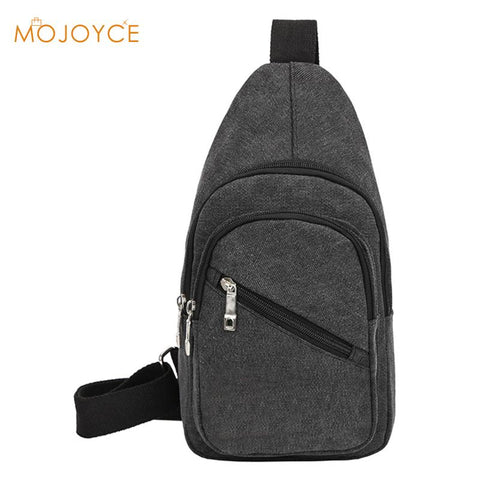 Vintage Men'S Messenger Bags Canvas Sling Shoulder Bag Casual Travel Chest Crossbody Bag Male