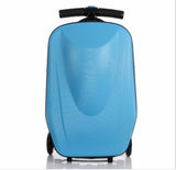 Child Scooter Luggage Suitcase With Wheels Skateboard Carry Ons Kids Luggage Travel Trolley Case