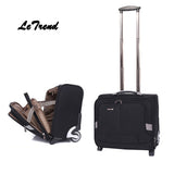 Letrend Oxford Rolling Luggage Casters Business Computer Trolley 18 Inch Carry On Luggage Wheels
