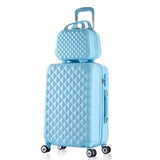 Wholesale!14 20Inches Abs Pc Case Travel Lluggage Bags Set,Korea Fashion Style Diamond Candy