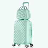 Wholesale!14 20Inches Abs Pc Case Travel Lluggage Bags Set,Korea Fashion Style Diamond Candy