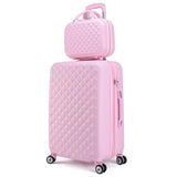 Wholesale!14 20Inches Abs Pc Case Travel Lluggage Bags Set,Korea Fashion Style Diamond Candy