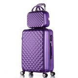 Wholesale!14 20Inches Abs Pc Case Travel Lluggage Bags Set,Korea Fashion Style Diamond Candy