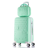 14+20 Inch Hello Kitty Suitcase,Spinner Rolling Luggage,Suitcases On Wheels,Trolley Luggage