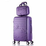 14+20 Inch Hello Kitty Suitcase,Spinner Rolling Luggage,Suitcases On Wheels,Trolley Luggage