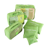 6Pcs Travel Packing Bag Space Saver Bags Cubes System Durable Travel Luggage